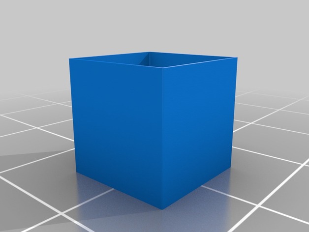 My Customized Thin Wall 10mm Calibration Cube  0.1 radius