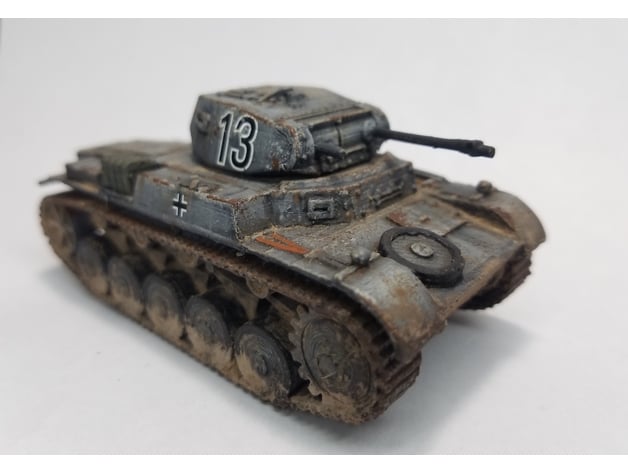 28mm 1/56 3D printed WWII German Panzer 1A Suitable for Bolt Action 