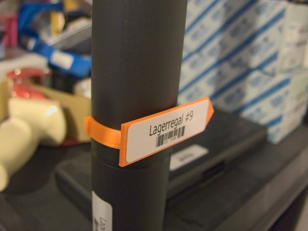 Label-clip for shelf