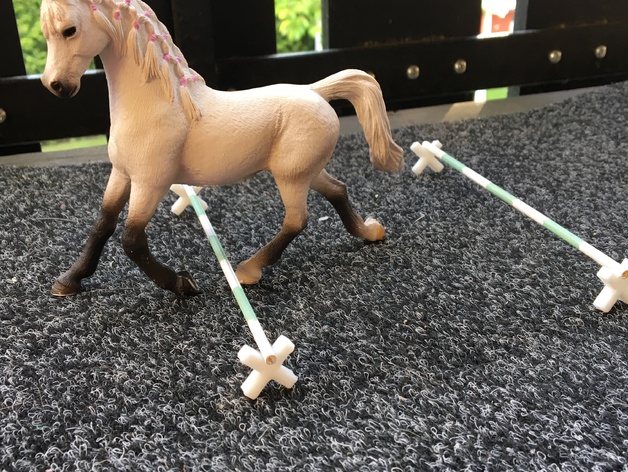 Toy Horse Cross Jumping Obstacle