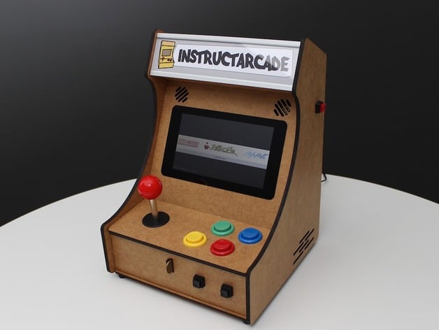 Mini Pi Powered Arcade Machine By Plaputta Thingiverse