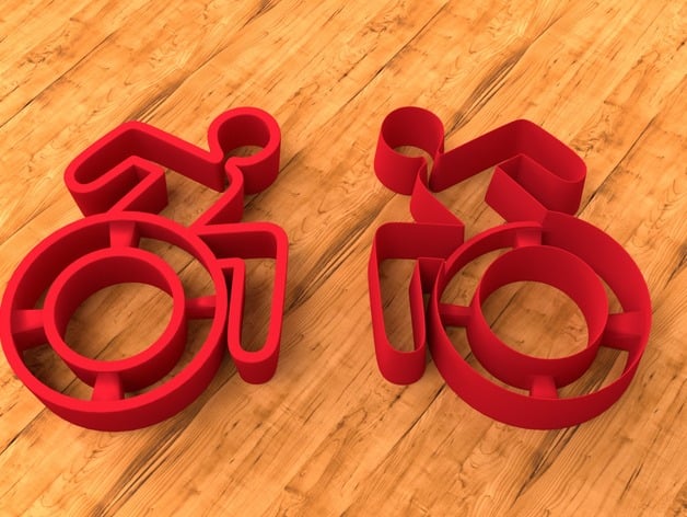 3D Cookie Cutter Form Wheelchair-Design