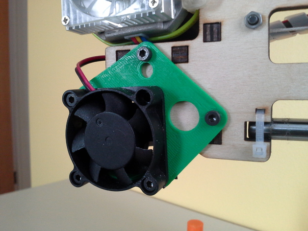 Printrbot Simple Aluminum Extruder Fan Support