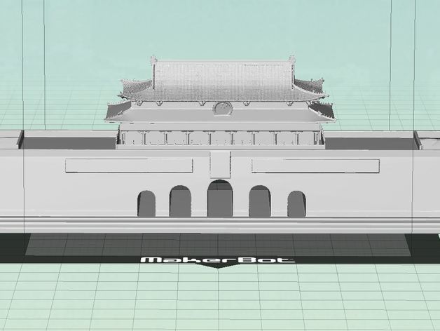 China Beijing Tian An Men Square 3D Scan Model
