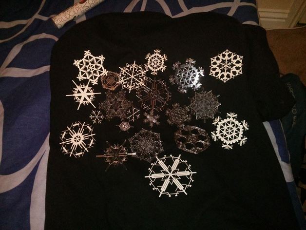 Parametric Snowflakes for laser cutting