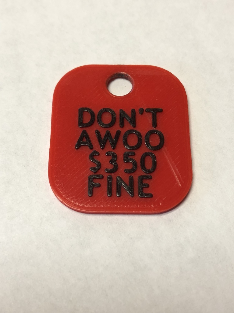 Don't Awoo Keychain