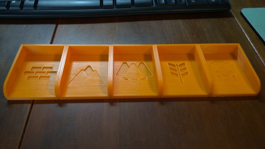 Magnetic Catan Card Trays