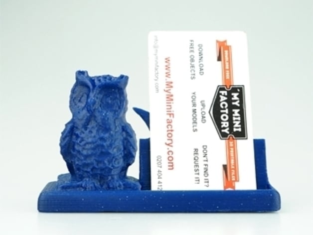 mr owl  says business card holder