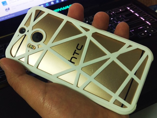 HTC One M8 case perfect fit and super slim (for FDM 3d Printers)