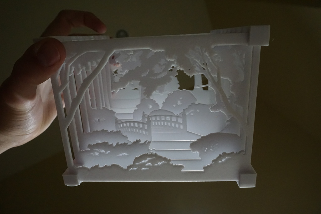 Layered Landscape 3D printable Version