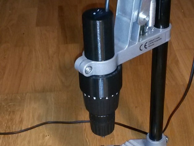Drill press from old cordless screwdriver