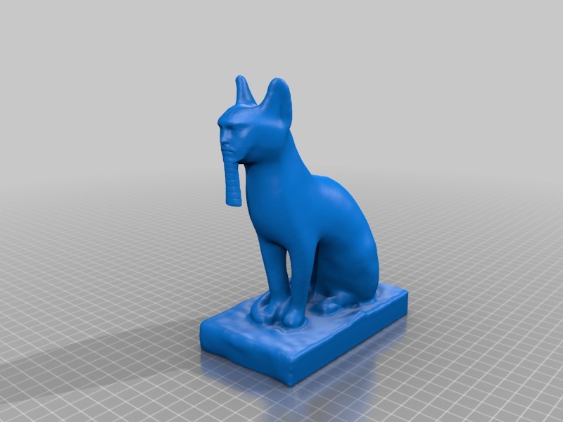 Cat Statue Remix-withface