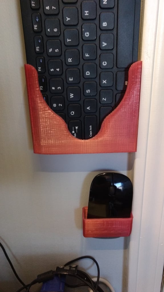 Keyboard and Mouse Wall Holder