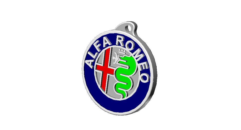 Alfa Romeo logo/keyring