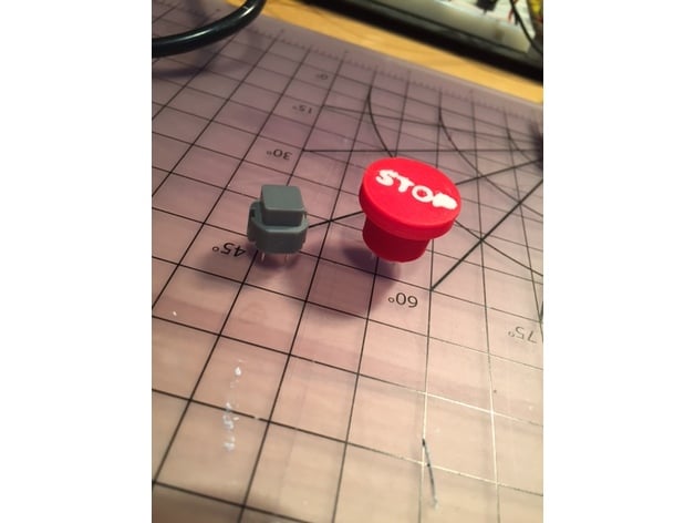 Miniature E-stop Button Cap
