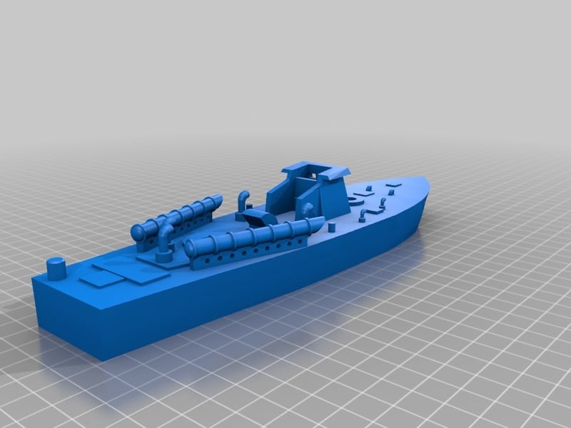 1/100 late-war Vosper Type II  Motor Torpedo Boat (MTB) with 6-pdr
