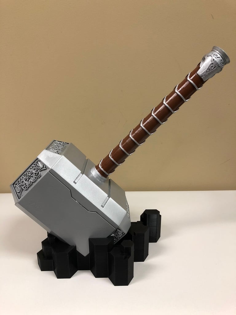 Abstract Stand for Life Size Thor's Hammer (Mjolnir)