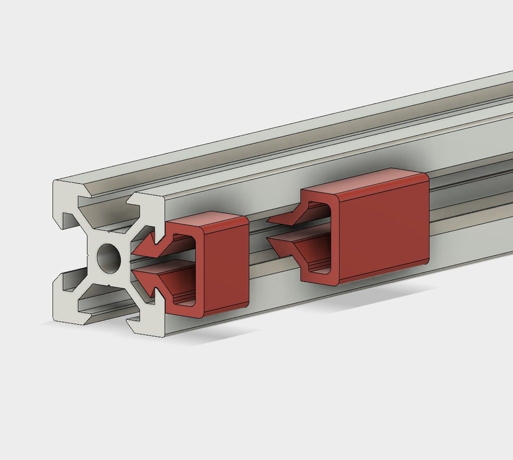 YACC (Yet Another Cable Clip) for 20x20 Aluminum Extrusion