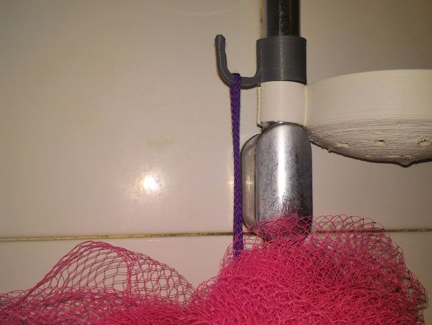 soap dish and hook for shower rail - porta sapone e gancio per asta doccia
