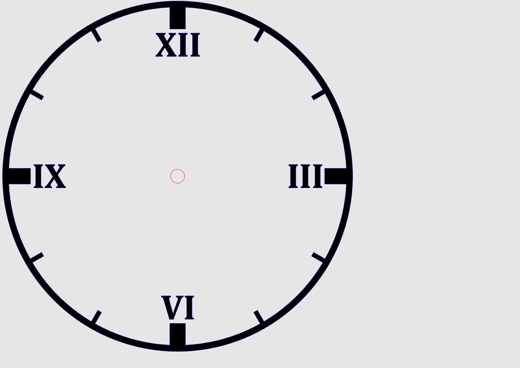 Roman Clock Lasercut