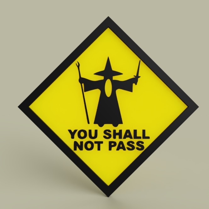 Gandalf - You shall not pass No2