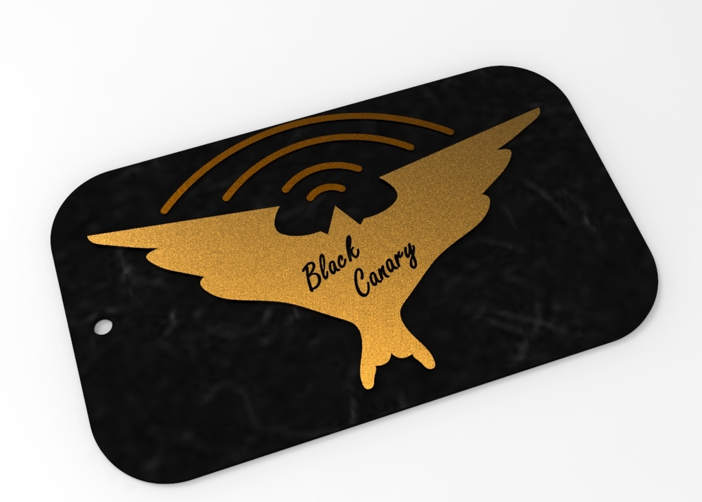 Black Canary Logo - Keychain