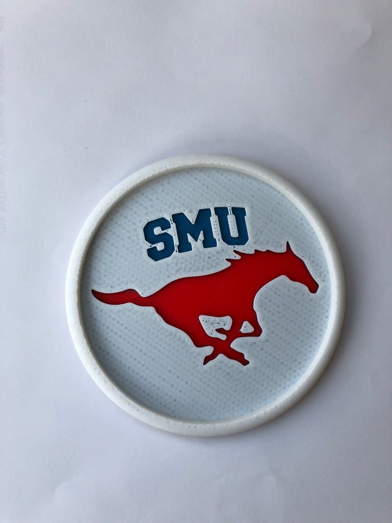 Southern Methodist University (SMU) Mustangs Coaster