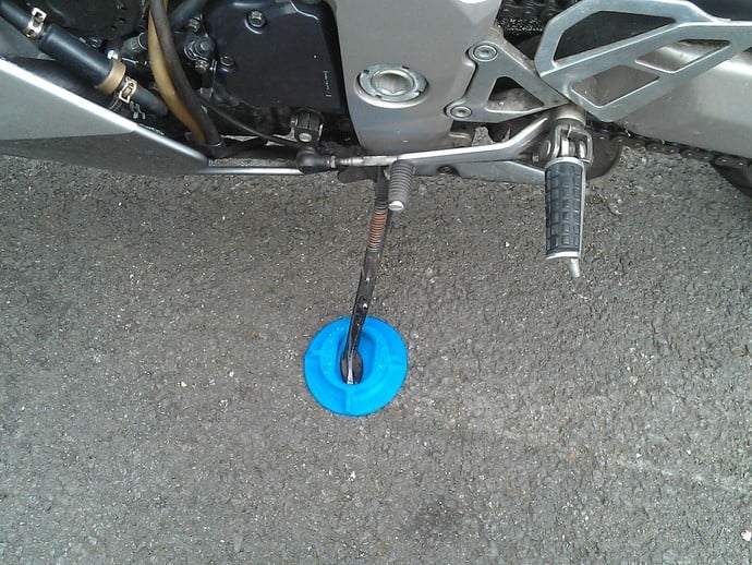 Bikeit Motorcycle Motorbike Side Stand Pad Oval Single Piece