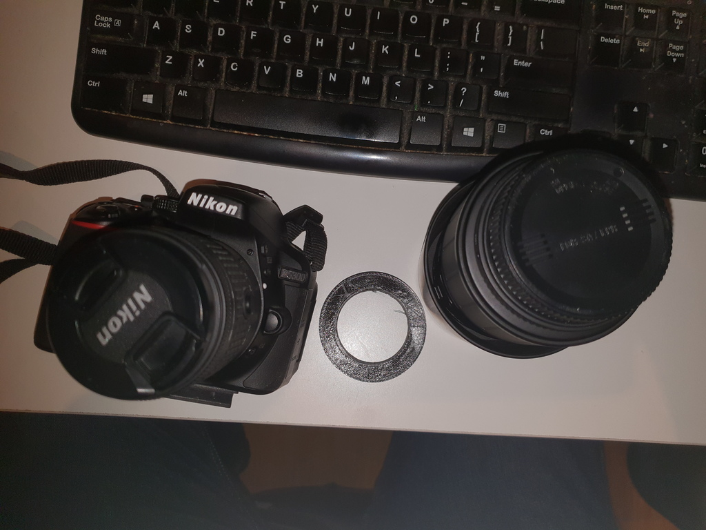 Sigma 70-300mm DL Macro lens to Nikon D5300 adapter