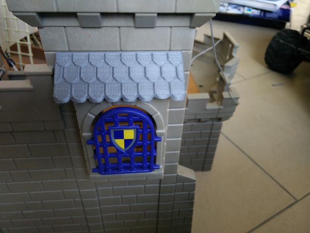 Window rooftop for Playmobil castle 3268