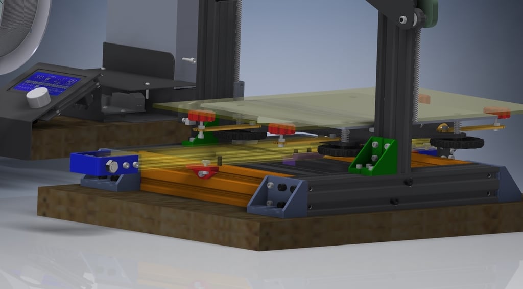 3D Printer. Y-axis lengthening Creality Ender-3. Increase print area.