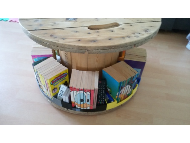 Round Bookshelf By Bransebaer Thingiverse