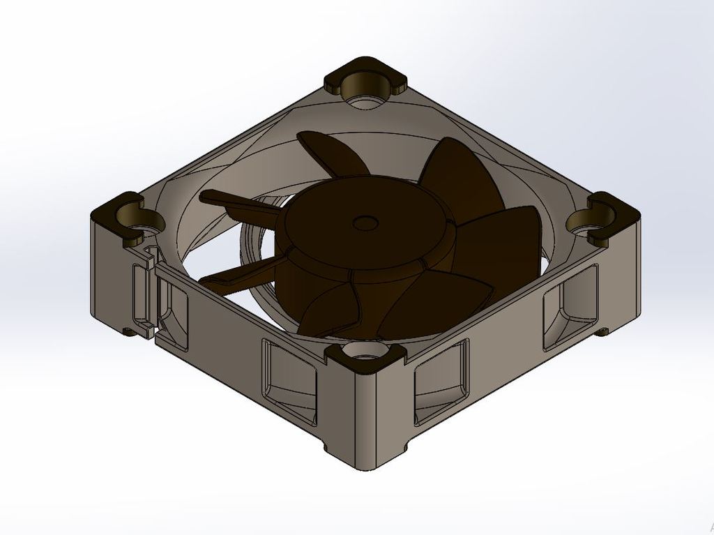 40mm Noctua Fan solidworks CAD