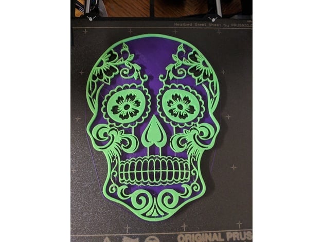 Sugar Skull with a Solid Base