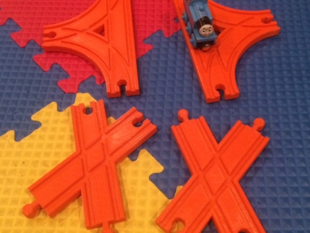 Thomas the Train track pieces (criss-cross, 3-way, tunnel)