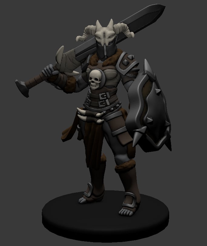 Orc Fighter Miniature