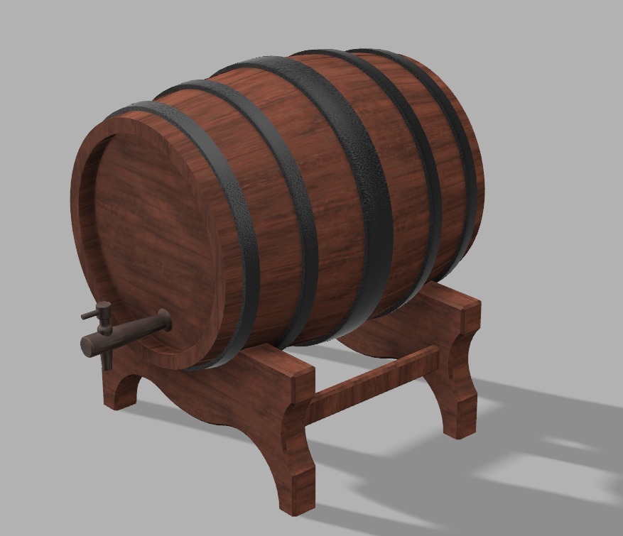 Bar barrel with tap