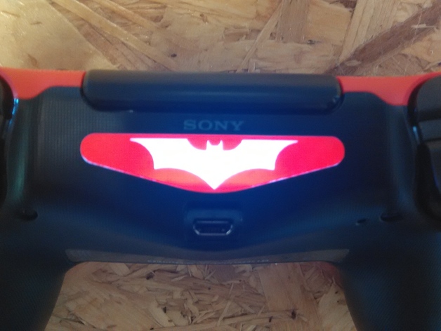 Batman Sticker PS4 controller Led, laser cut