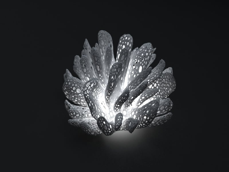 Coral lampshade