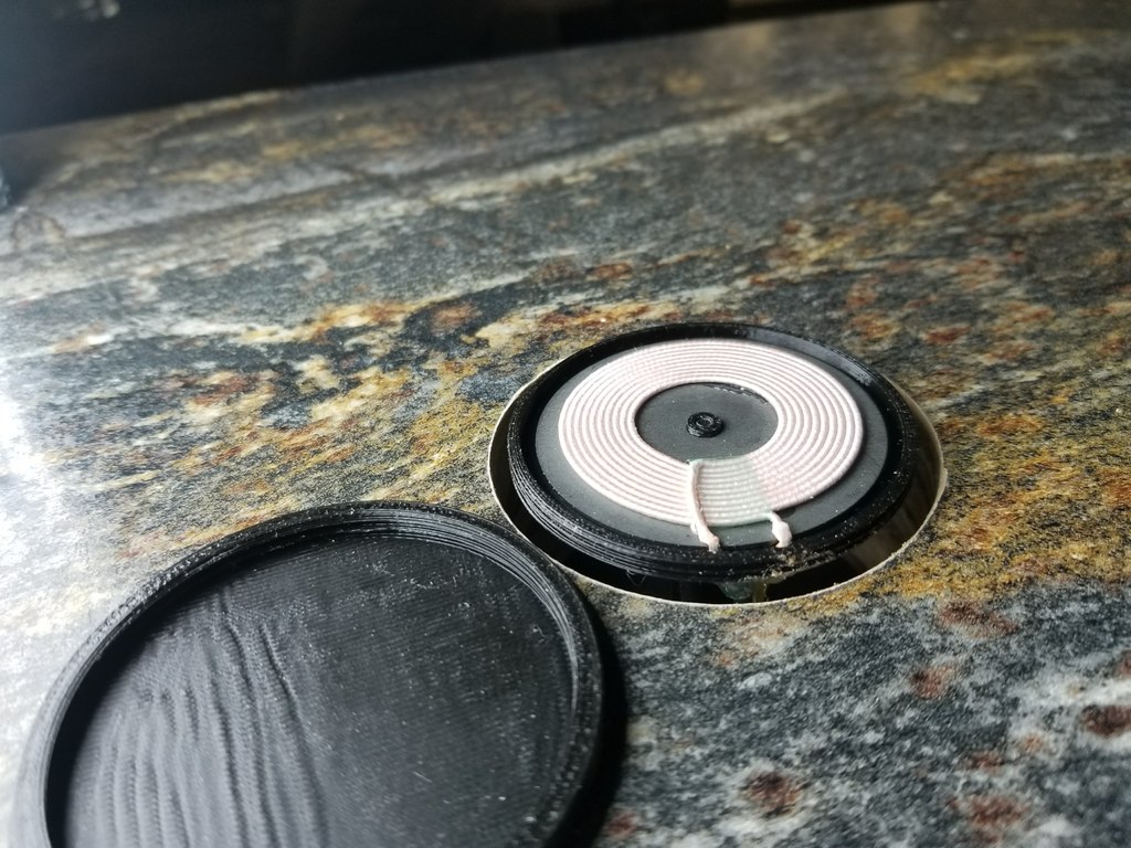 Minimal Qi Phone Charging Surface Grommet 