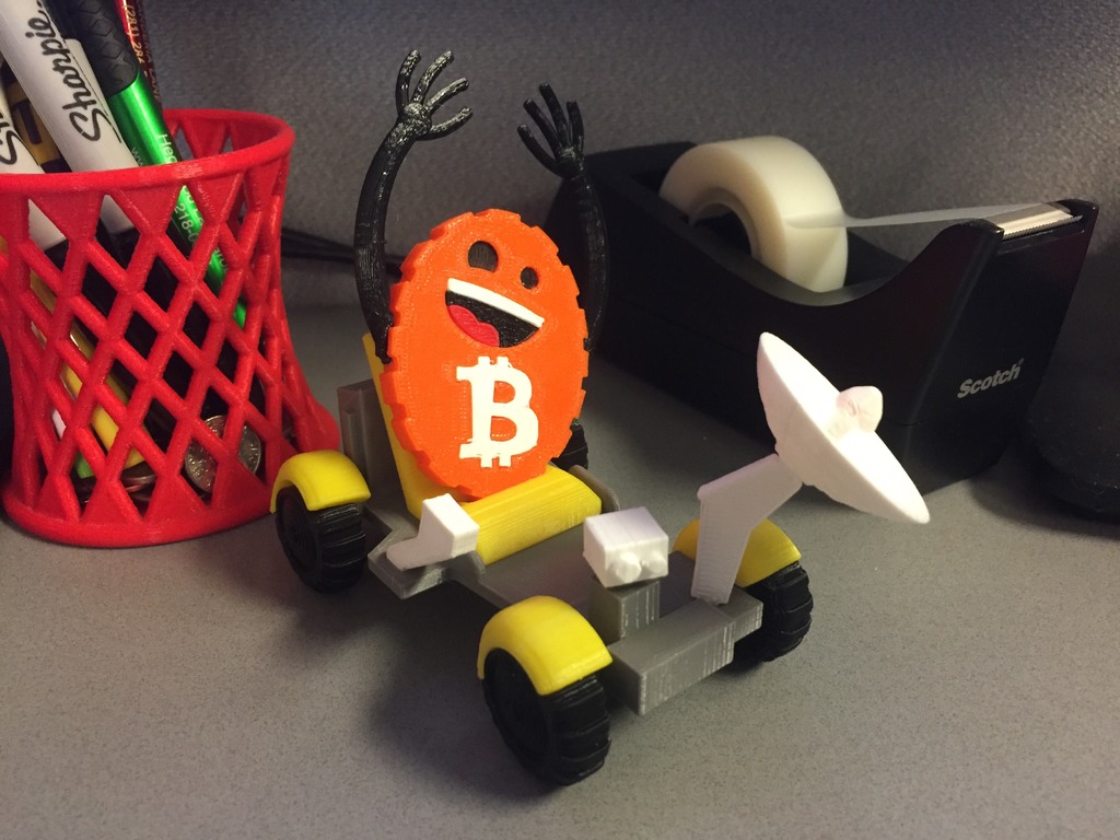 Bitcoin Moon Buggy Desk Toy