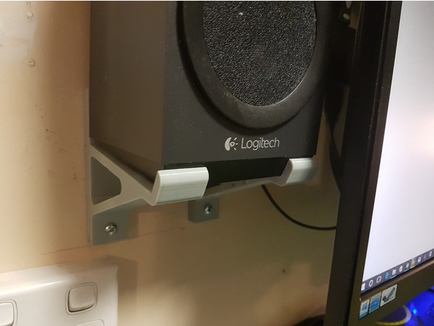 Logitech Z333 Wall Mount By Gaehl Thingiverse