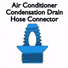 AC Condensation Drain Hose Connector