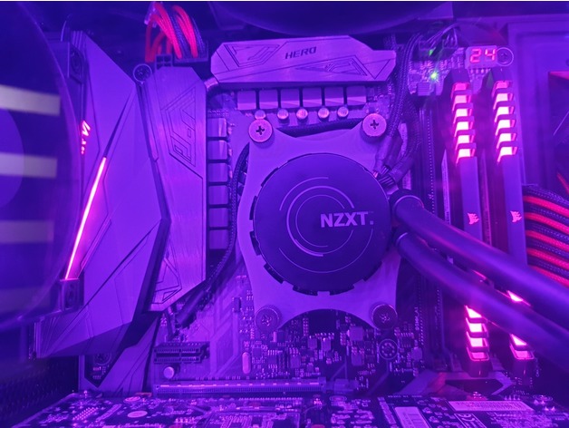 Makes Of Nzxt Kraken X62 Aio Am4 Bracket By Scire Thingiverse