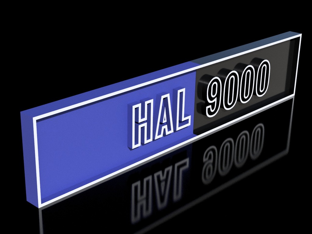 HAL 9000 Nameplate