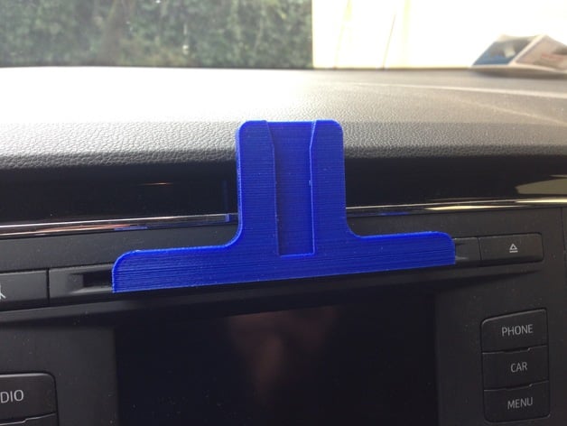 Universal CD-car slot PHONE holder, mount. iPhone5, iPhone6 etc. Quick  change! by BerniApple - Thingiverse