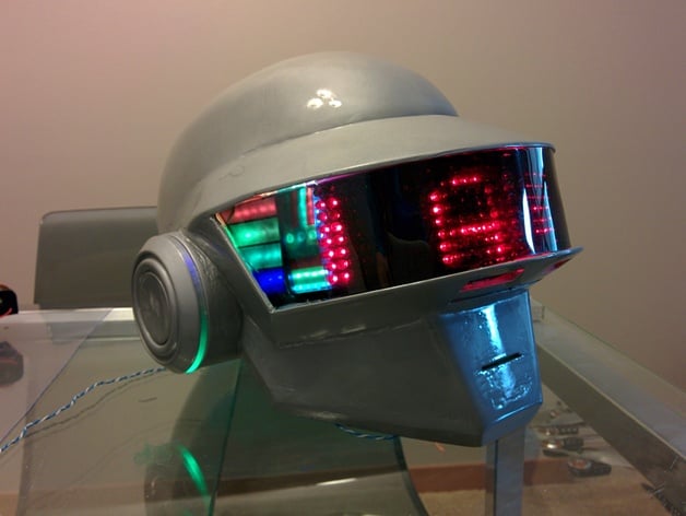 Daft Punk Thomas 3D Printable Wearable Helmet