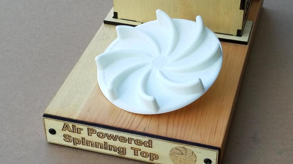 Air Powered Spinning Top