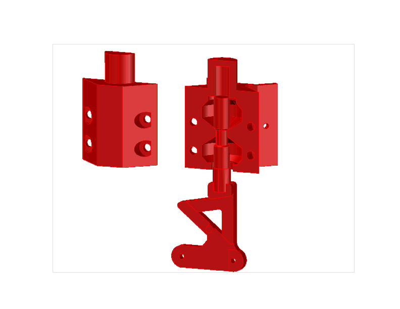 MPCNC spring loaded Drag Knife for universal mount