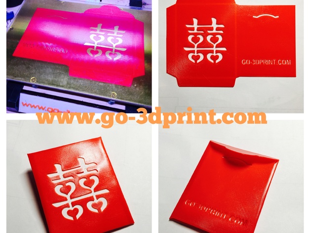 Chinese Red Envelope for Wedding (3D Printed)